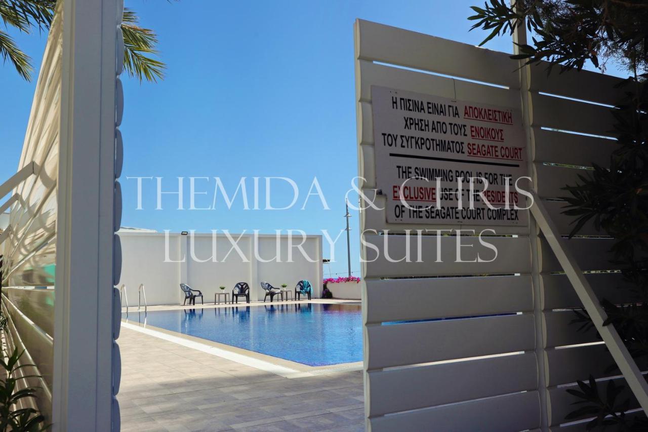 Luxury Penthouse 1Br-Seafront-Seasonal Pool-Central Larnaca Buitenkant foto