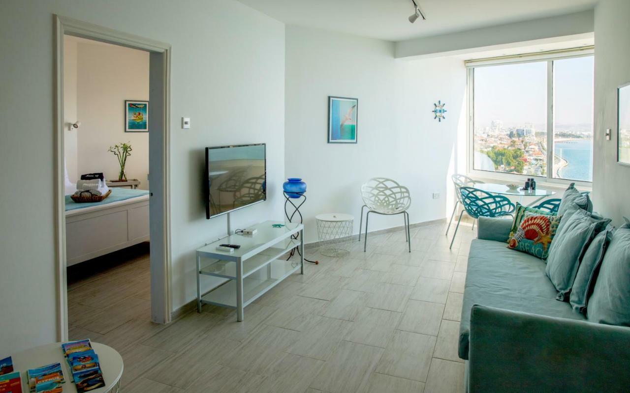 Luxury Penthouse 1Br-Seafront-Seasonal Pool-Central Larnaca Buitenkant foto